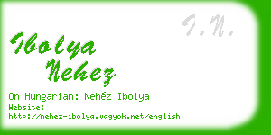 ibolya nehez business card